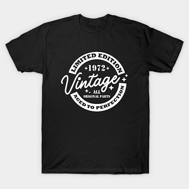 51st birthday vintage legends born in 1972 51 years old T-Shirt by Saymen Design